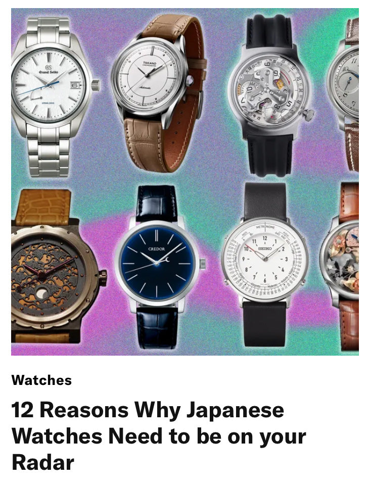 GQ | PaddleWaves Quoted on Why Japanese Watches Need to be on your Radar
