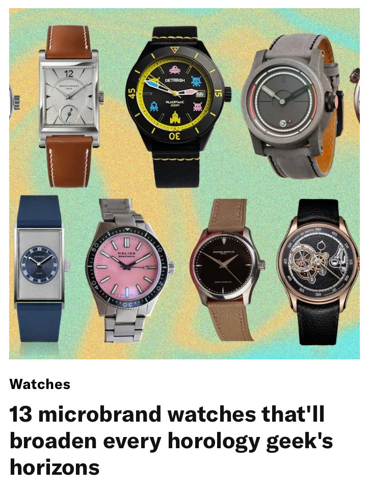 GQ | PaddleWaves Quoted on 13 microbrand watches that'll broaden every horology geek's horizons