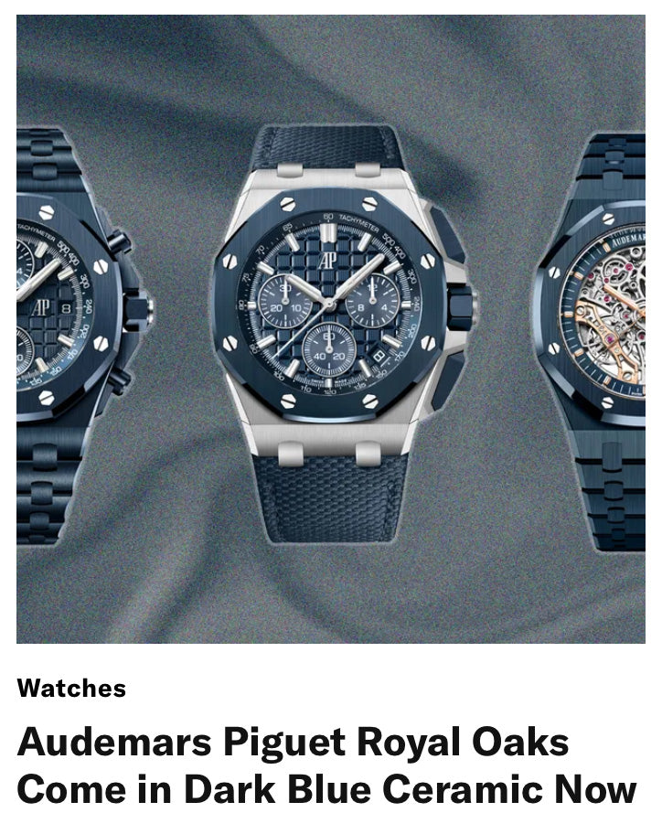 GQ | PaddleWaves Shared Its View on Audemars Piguet Royal Oaks Dark Blue Ceramic