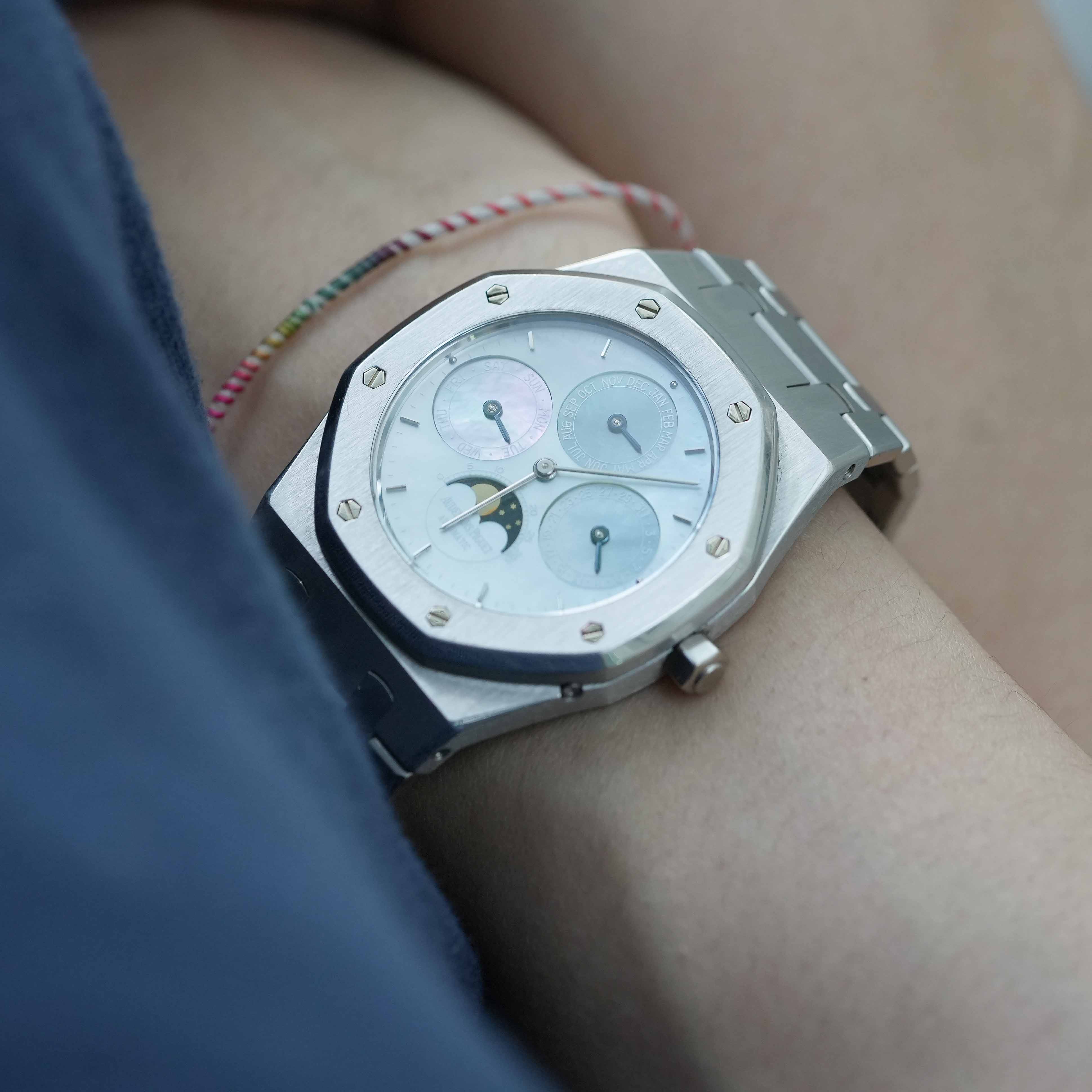 Audemars Piguet Royal Oak ref.25654 in Platinum worn on the wrist