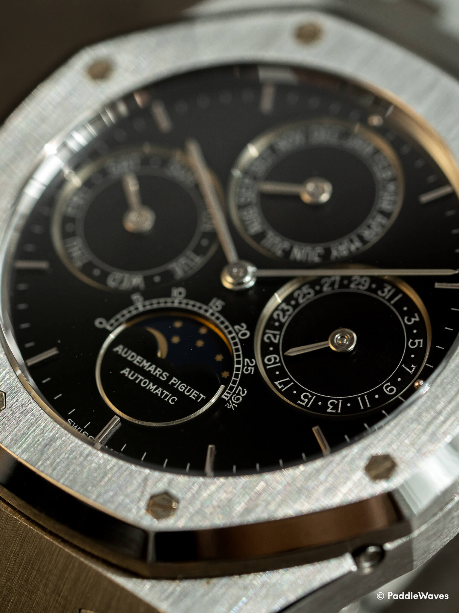 Detail of Audemars Piguet Royal Oak Perpetual Calendar ref.25654ST