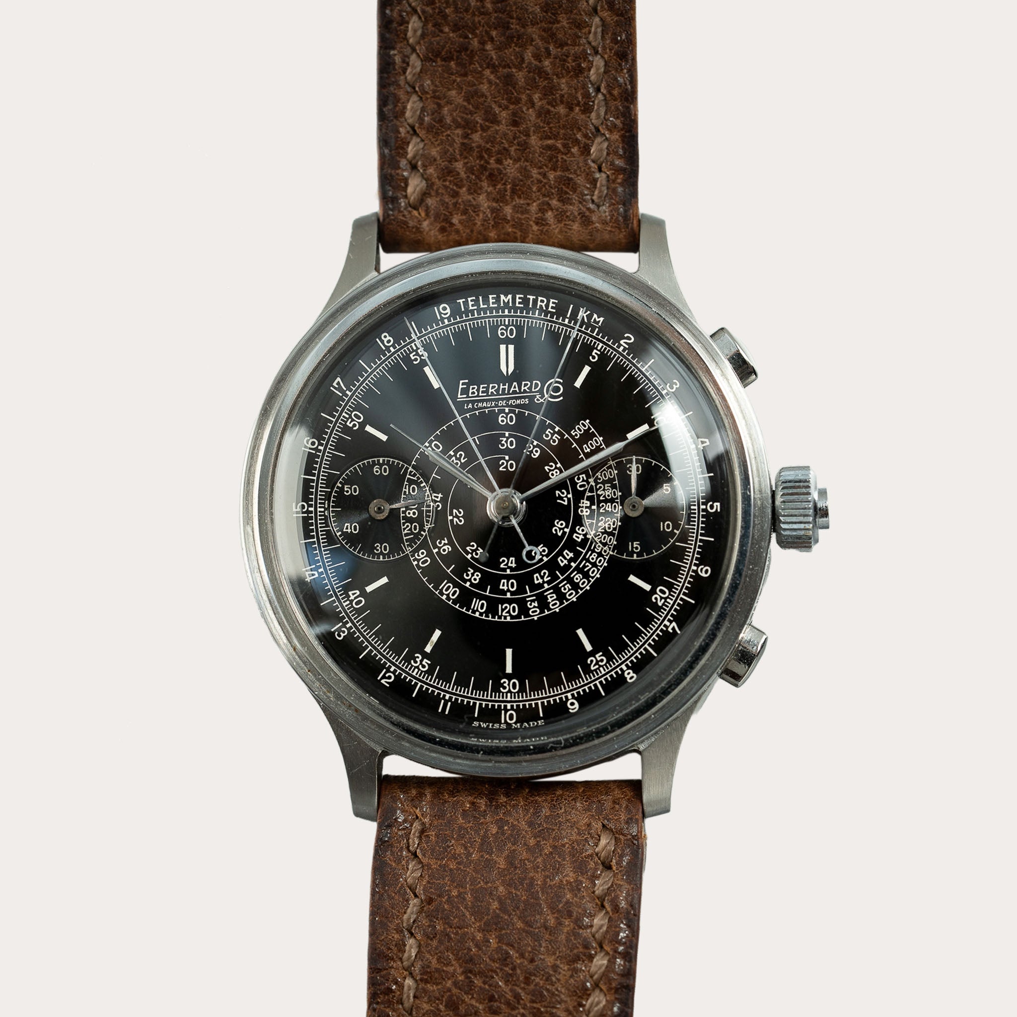 Eberhard Split Seconds Chronograph, Black Dial