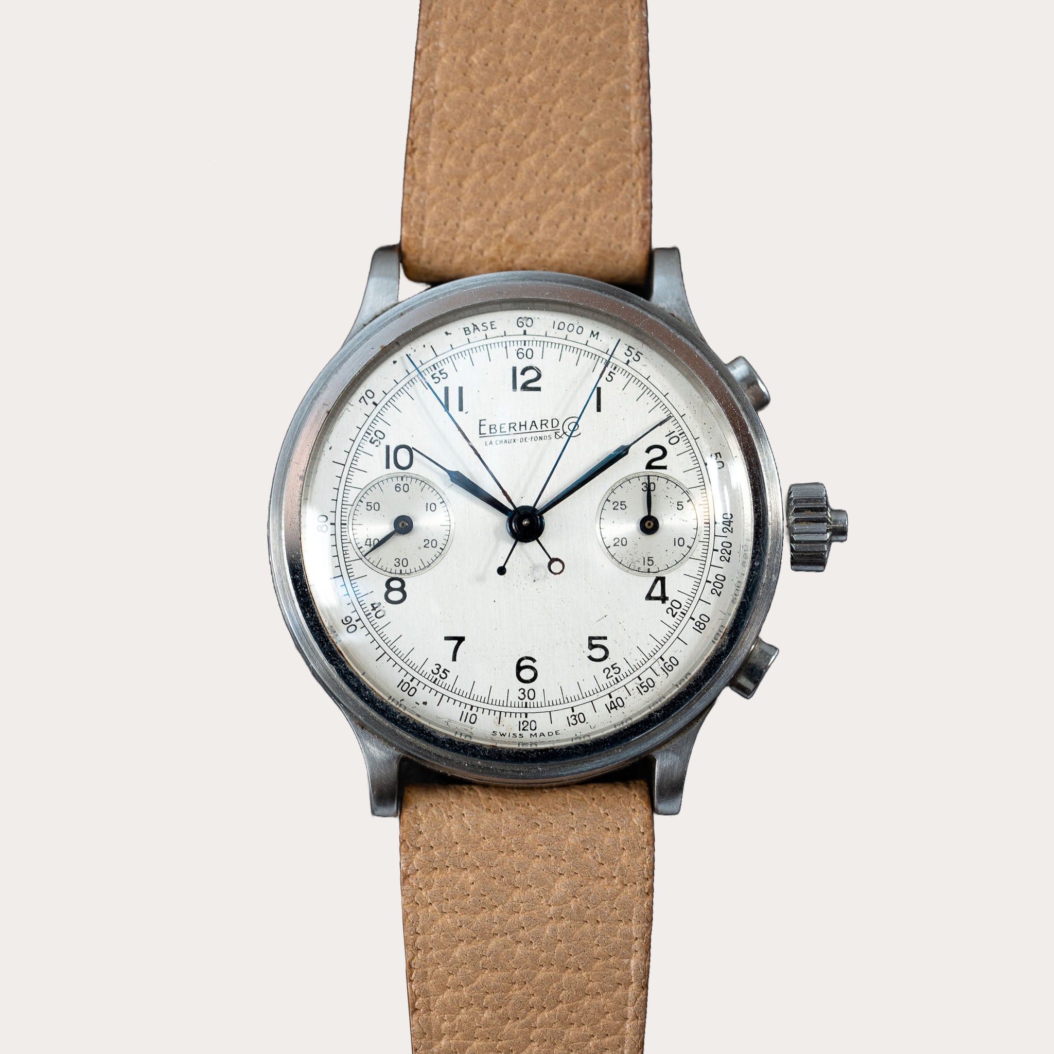 Eberhard Split Seconds Chronograph, White Dial