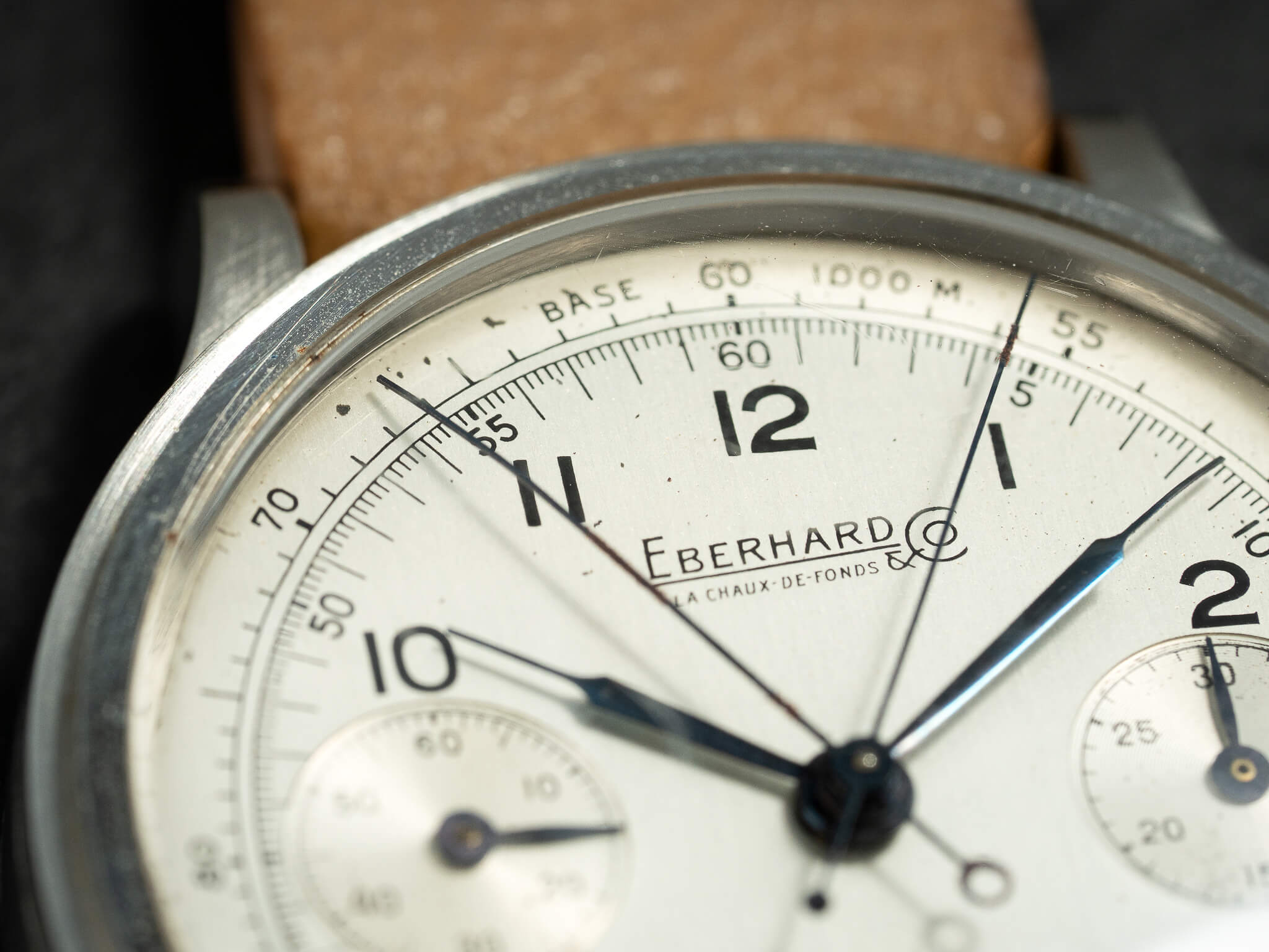 Eberhard Split Seconds Chronograph, White Dial