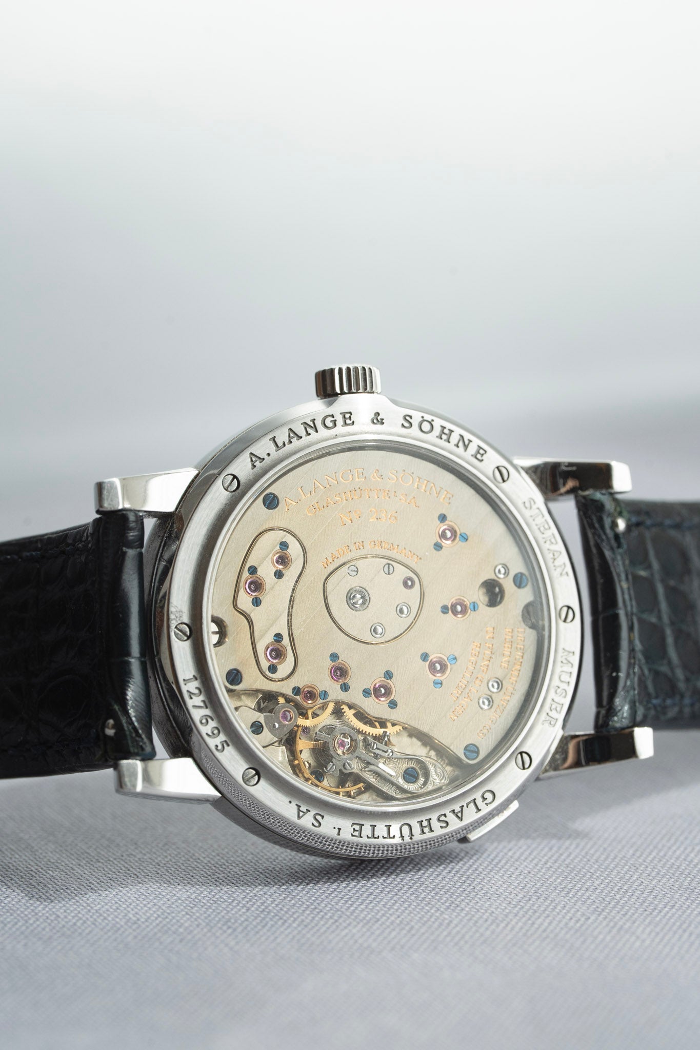 the case back of Lange 1 in Stainless Steel 