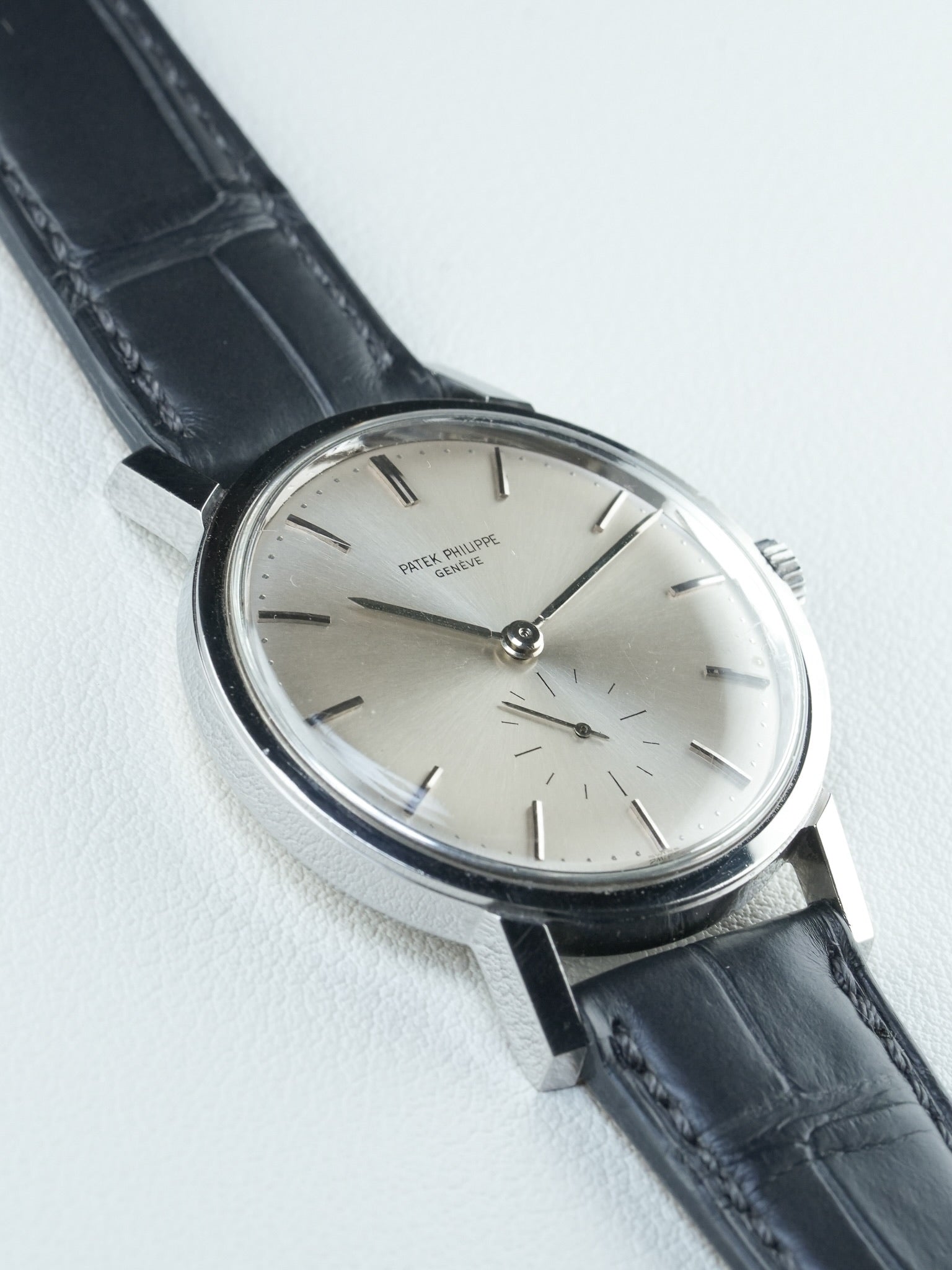 Close-up of Patek Philippe 3466 in Stainless steel