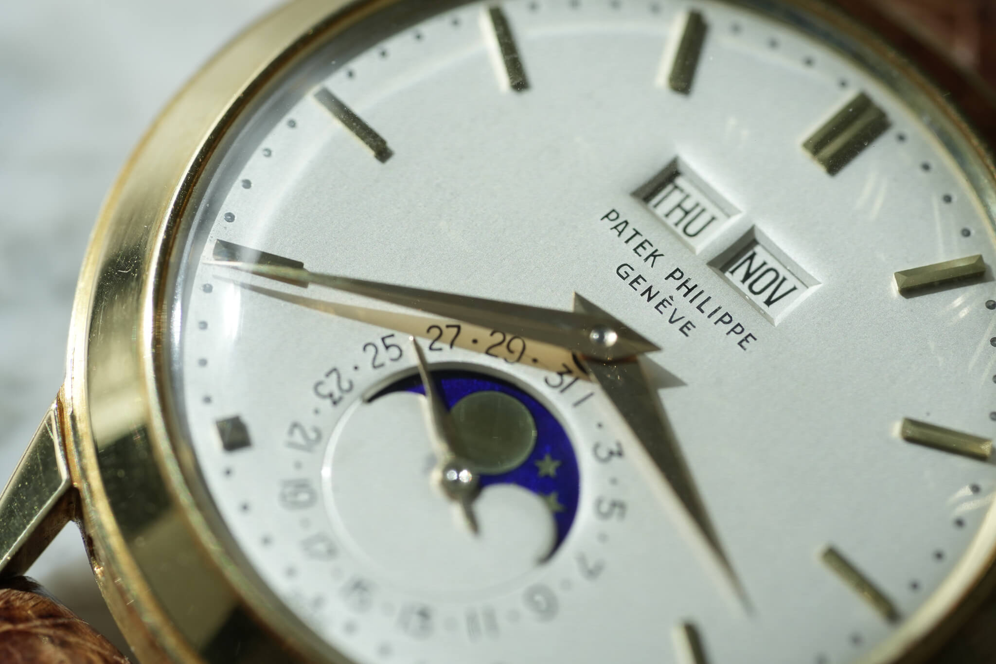 Detail of Patek Philippe Perpetual Calendar 3448