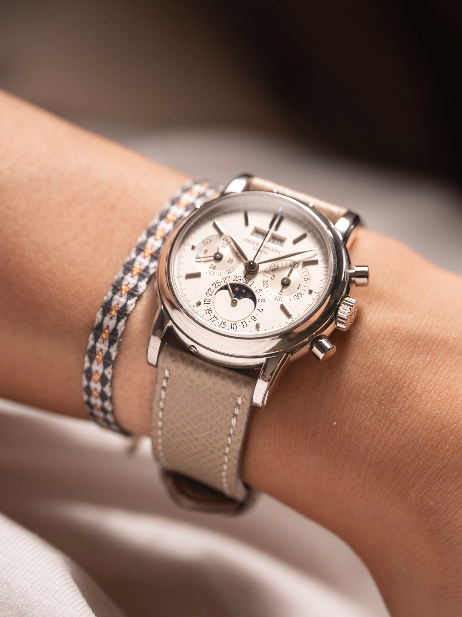 Patek Philippe 3970 on wrist 