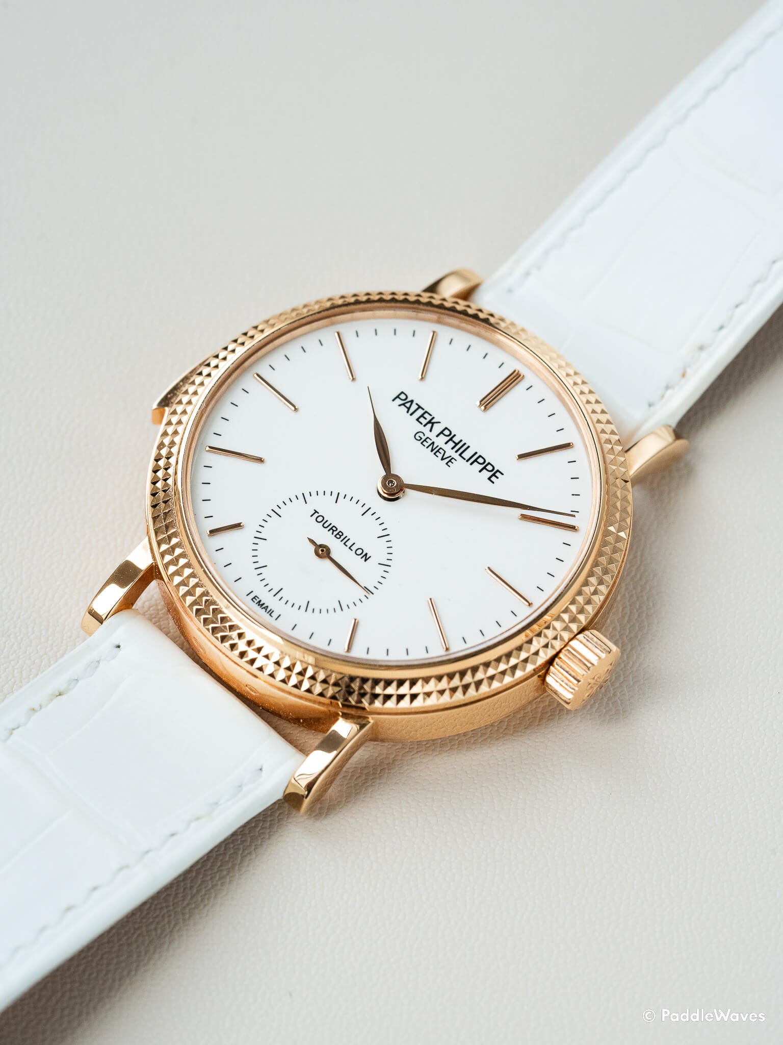 Detail of Patek Philippe Grand Complications ref.5339R Minute Repeater Tourbillon in Rose Gold