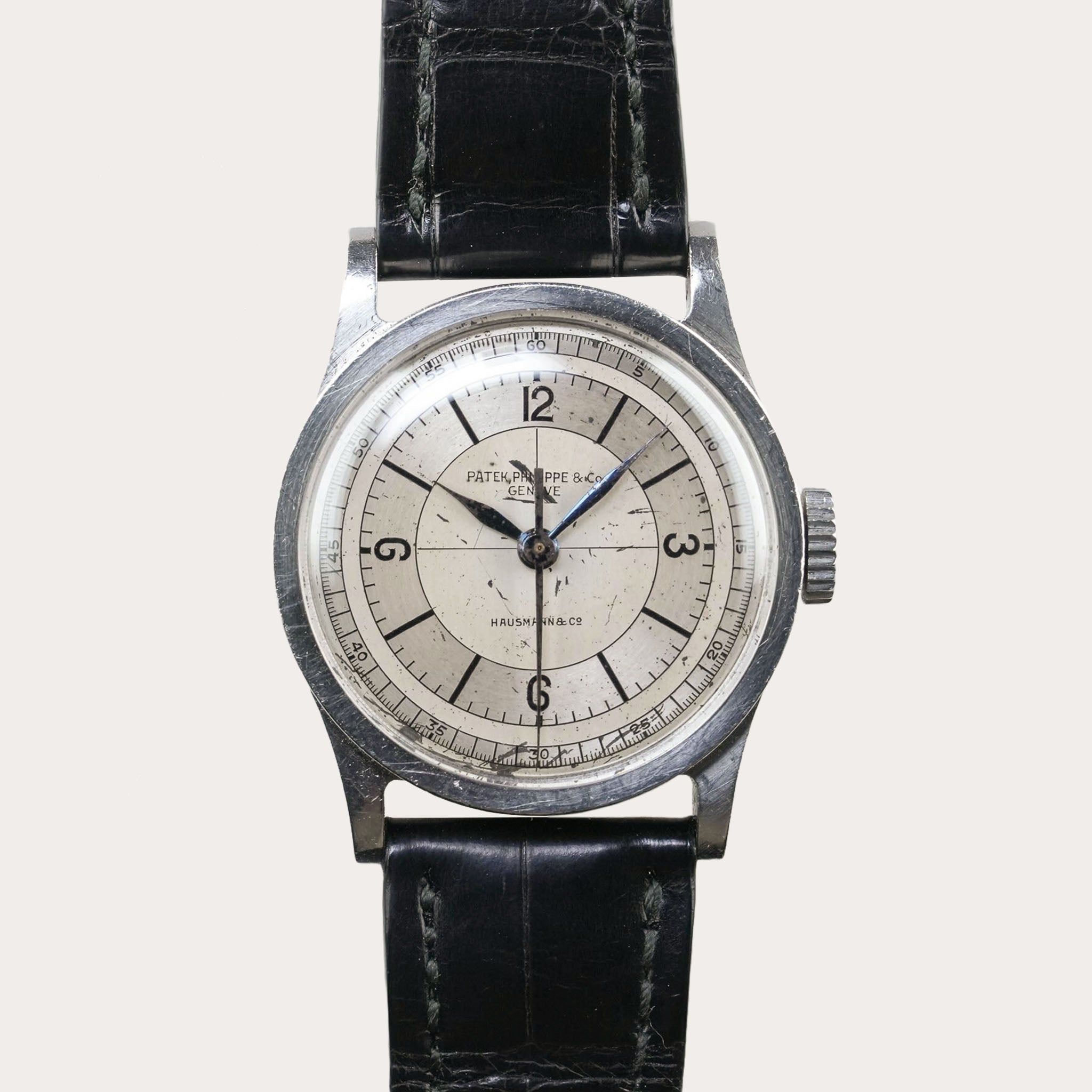 Patek Philippe Calatrava ref.96 in Stainless Steel, Sector Dial,
