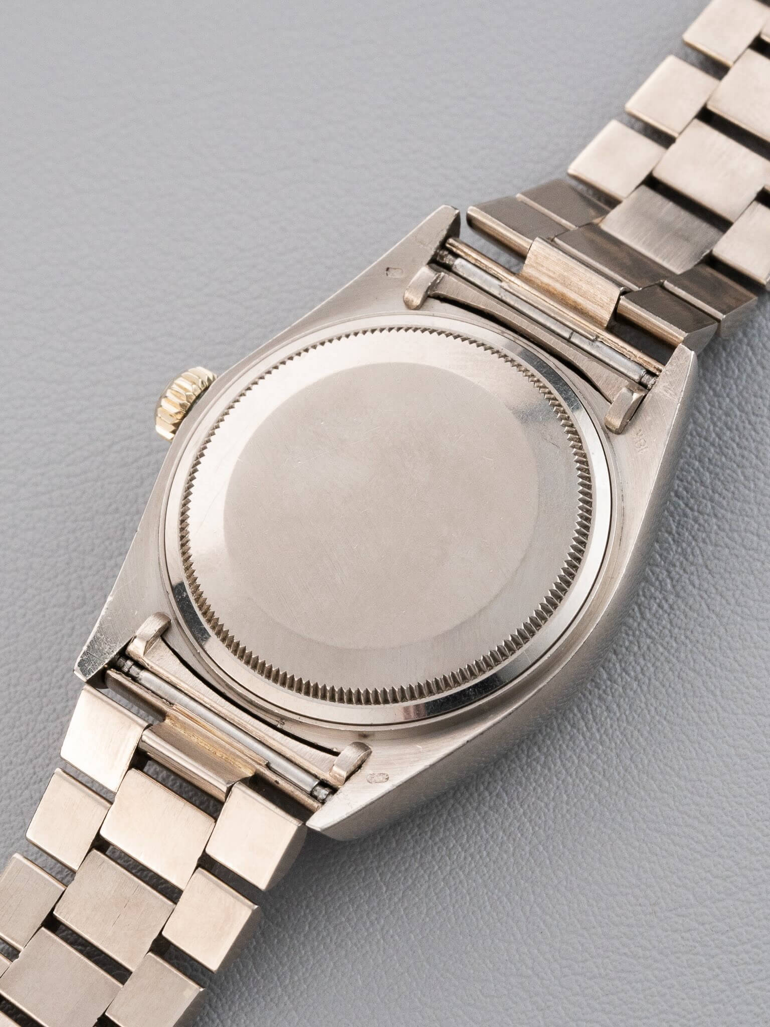 Case back of Rolex Day-Date ref.18039 in White Gold