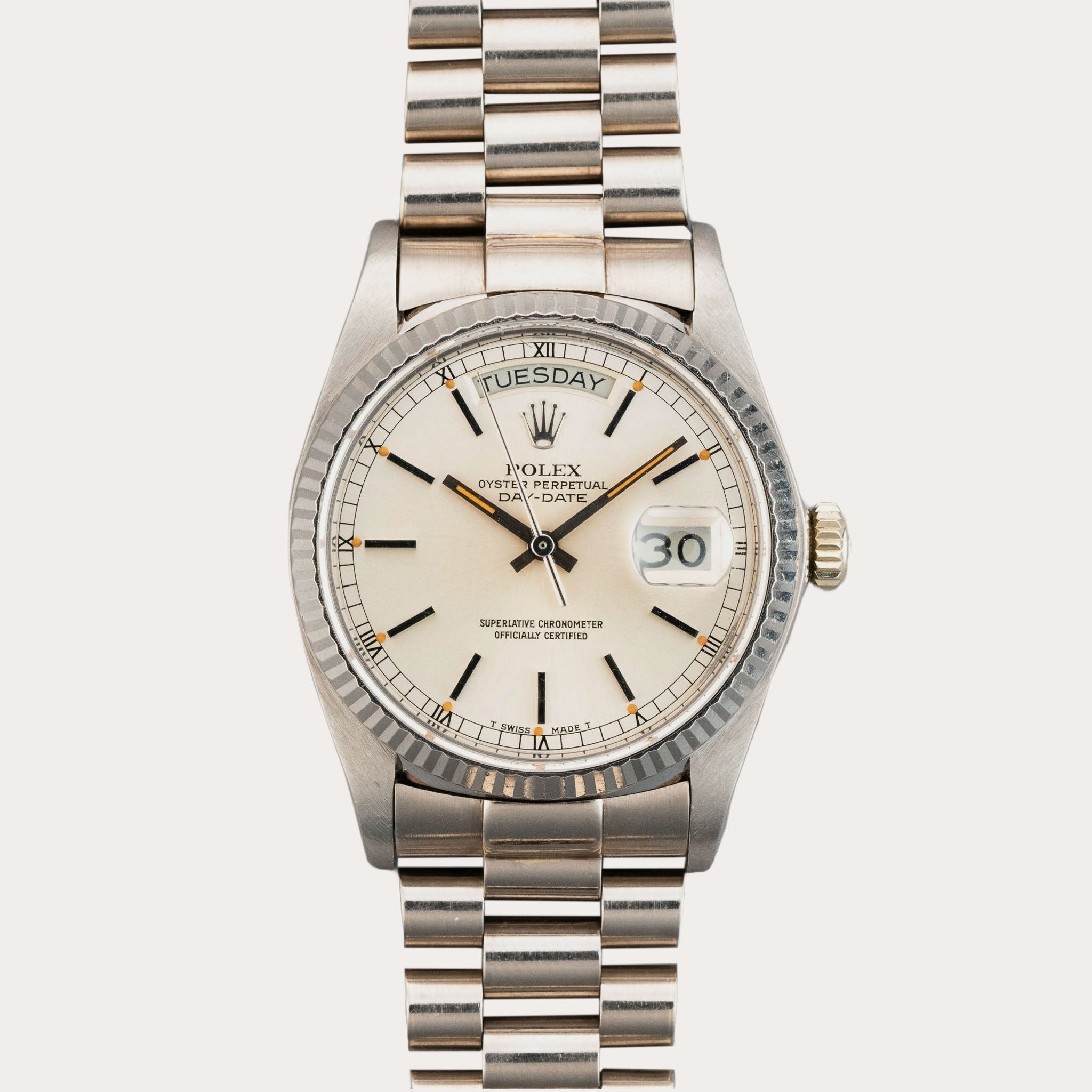 Rolex Day-Date 18039 in White Gold