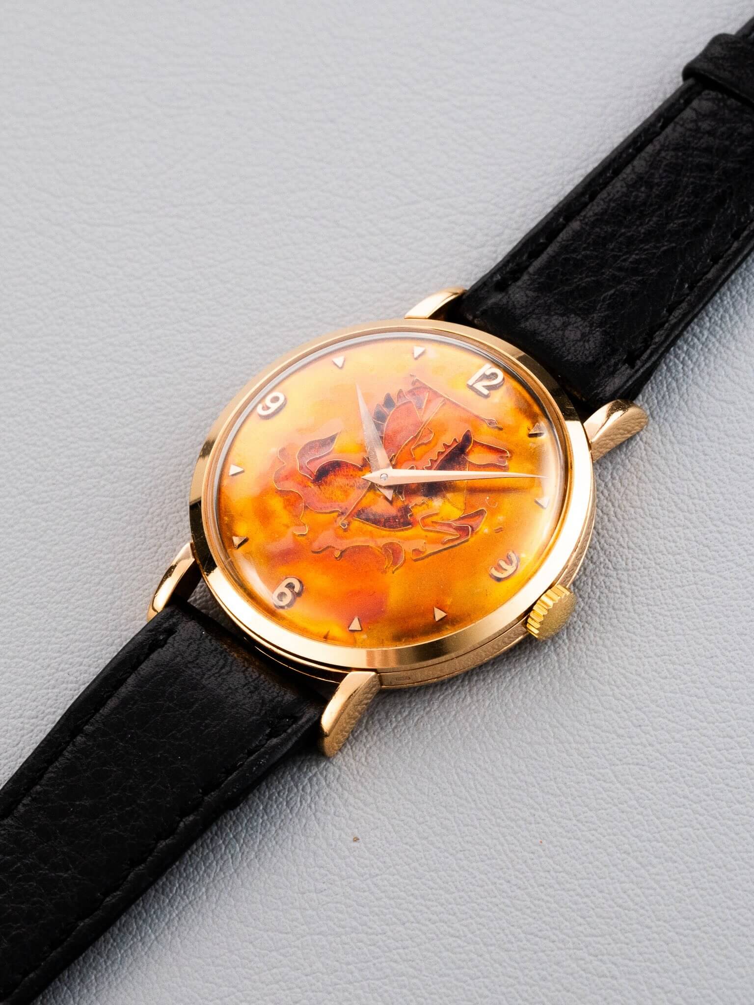 Side view of Universal Geneve Cloisonne